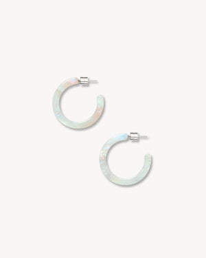 Mini Hoops in Astral Mint
