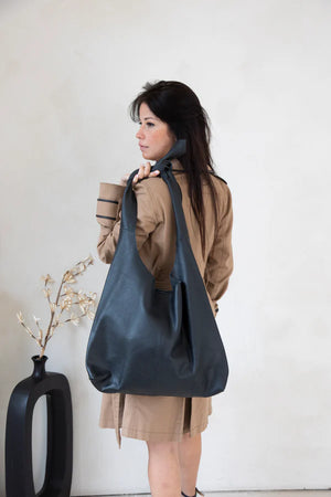 Risa Knot Tote Bag Hunter Green