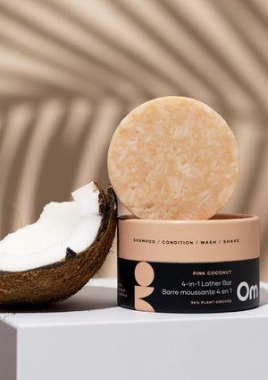 Om Pink Coconut 4-in-1 Lather Bar