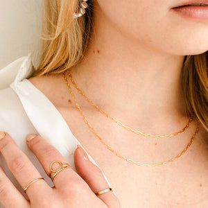 Petite Gold Paperclip Chain