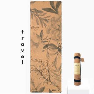 Scoria Travel Blossom Cork Yoga Mat by Scoria (2mm)