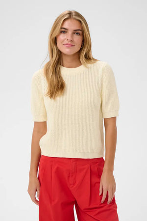 Saint Tropez PiliaSZ SS Pullover Creme