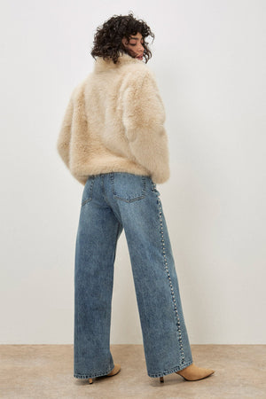 Apricot Stud Wide Leg Jean