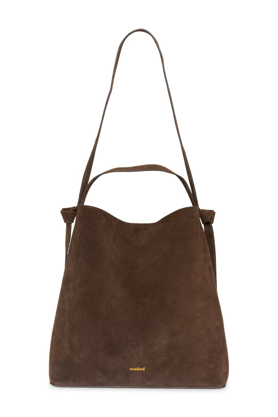 Soaked In Luxury SLCalilje Large Suede Bag Coffee Bean