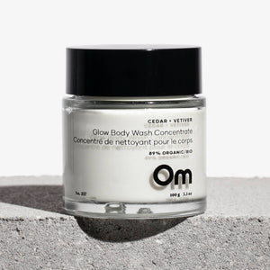 Om Organics Cedar + Vetiver Glow Body Wash Concentrate