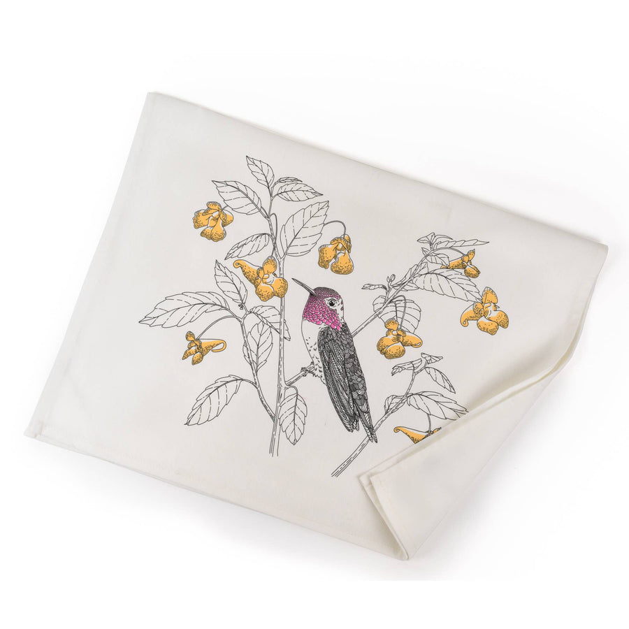 Anna's Hummingbird Tea Towel - West Coast Birds