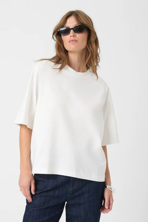 Soaked In Luxury SLJina Basic Tee Broken White