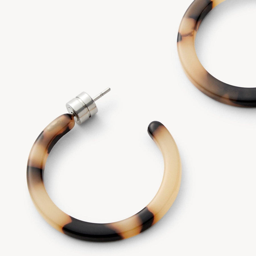 Mini Hoops in Blonde Tortoise