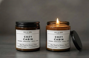Cozy Cabin Candle - Bourbon • Sandalwood • Vanilla •Musk