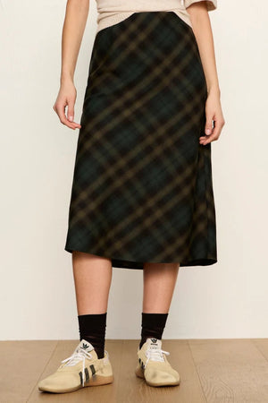 Sanctuary Favorite Plaid Skirt Forest