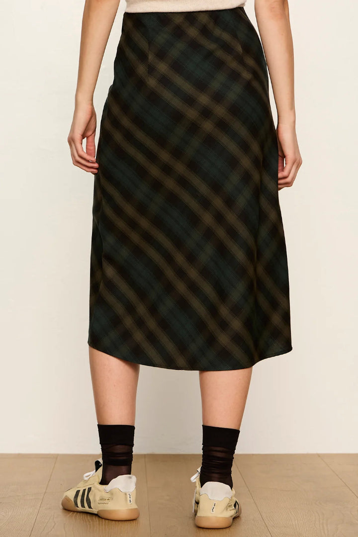 Sanctuary Favorite Plaid Skirt Forest