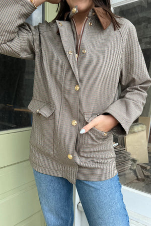 RD Style Bea Quilted Jacket Brown