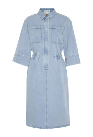 Soaked In Luxury SLAnnabeth Dress Light Blue Denim