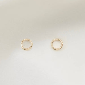 Petite Gold Grey Studs