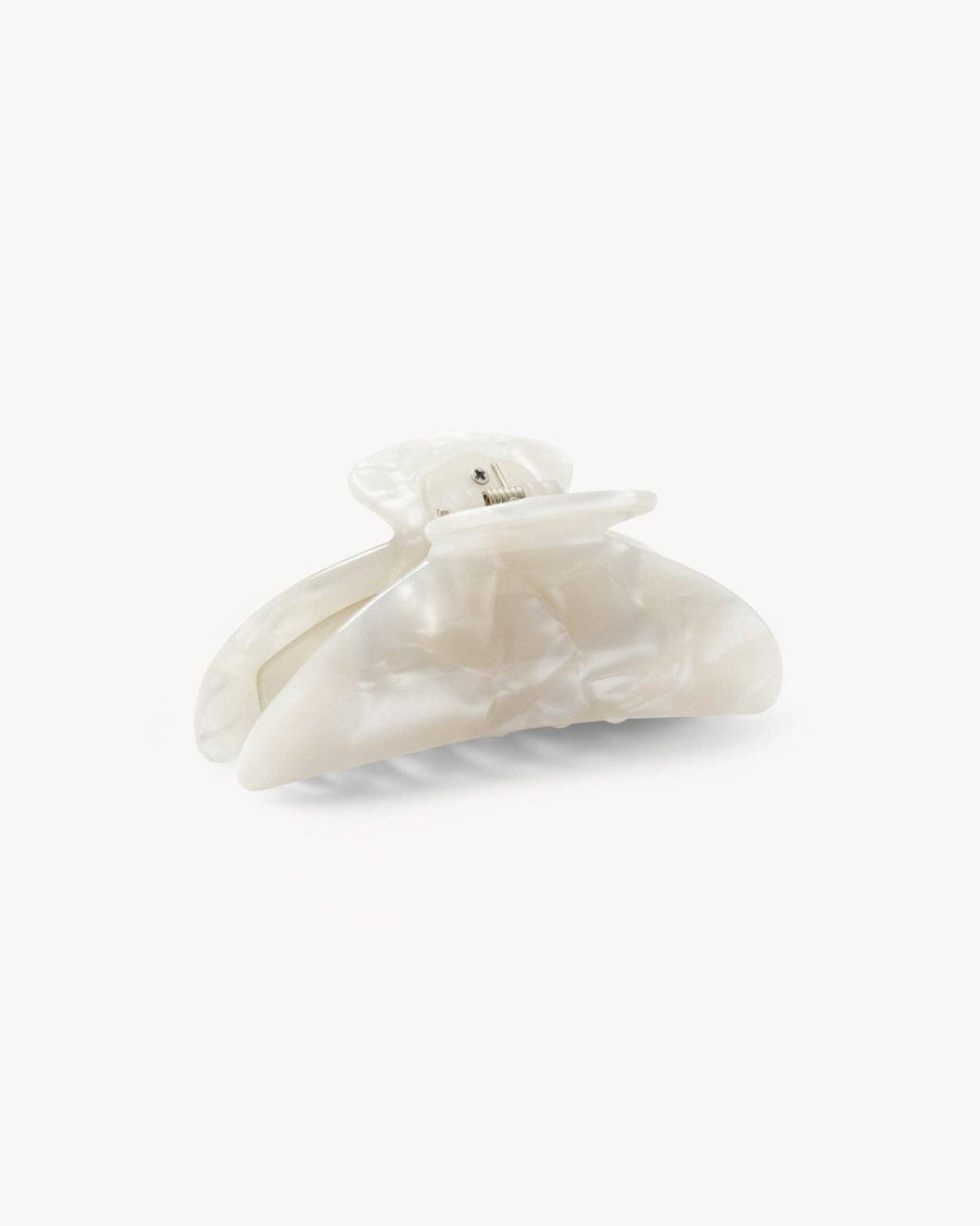 Midi Heirloom Claw in White Shell