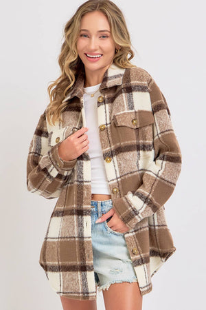 Sweet Lovely Plaid Shacket