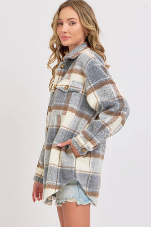 Sweet Lovely Plaid Shacket