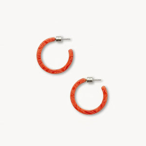 Mini Hoops in Poppy