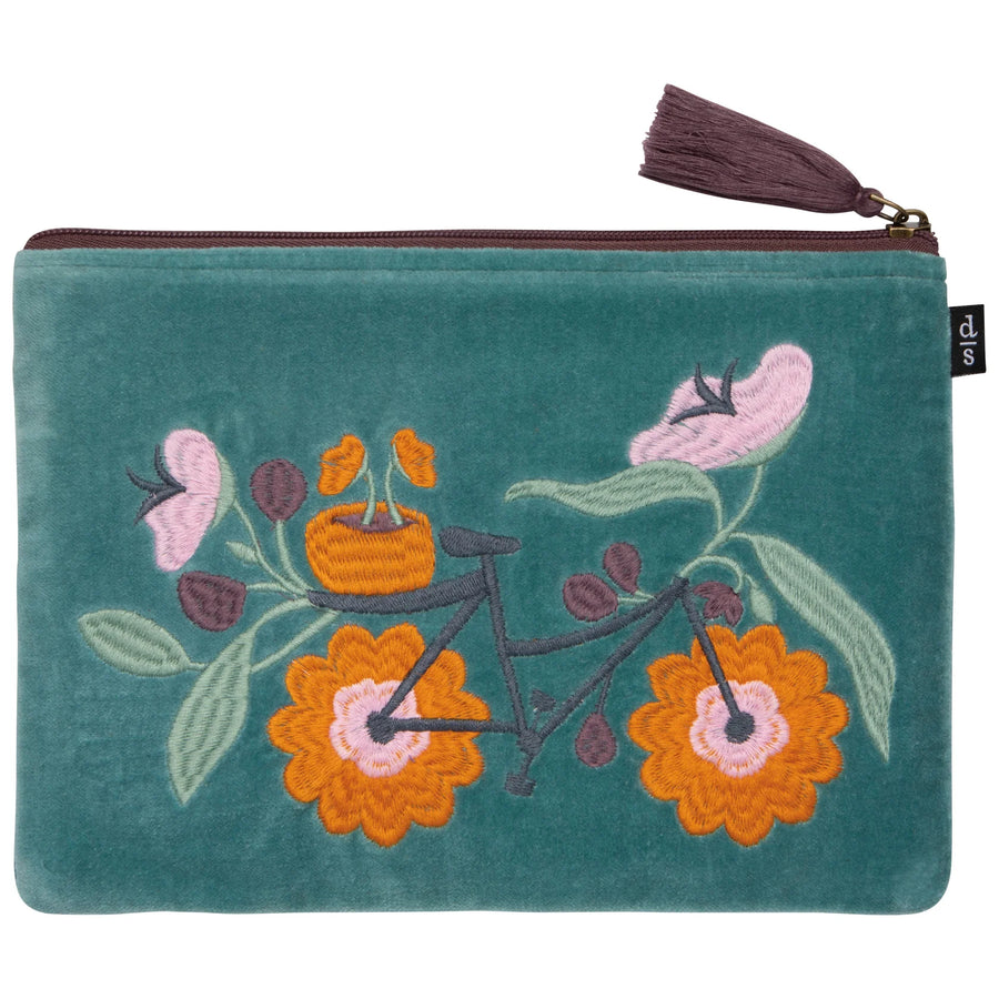 Danica Petal Power Embroidered Flat Pouch