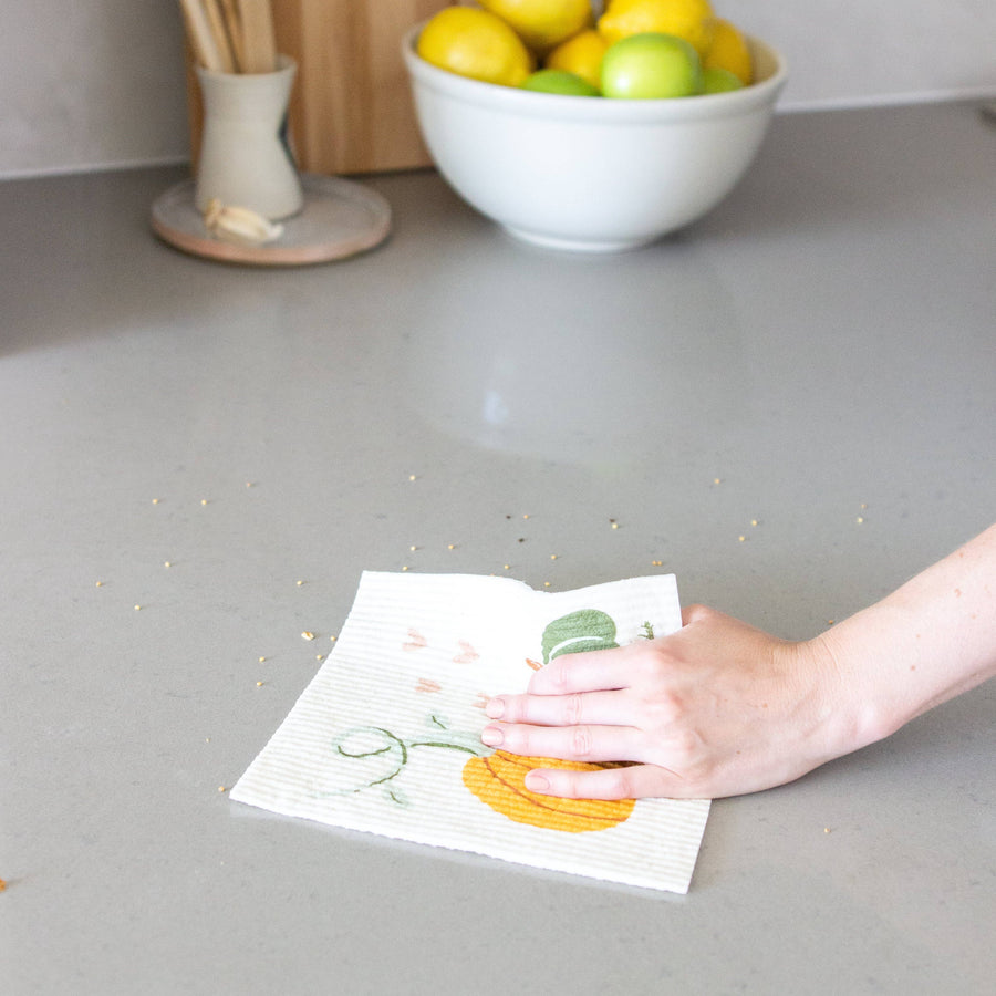 Goldilocks Swedish Dishcloth: Pumpkin