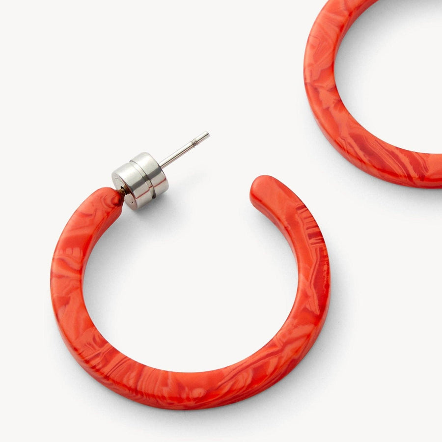 Mini Hoops in Poppy