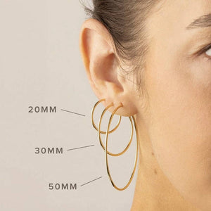 Petite Gold Thin Hoops