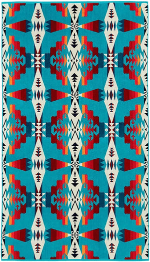 Pendleton Jacquard Spa Towel Tuscan Turquoise(NEW)