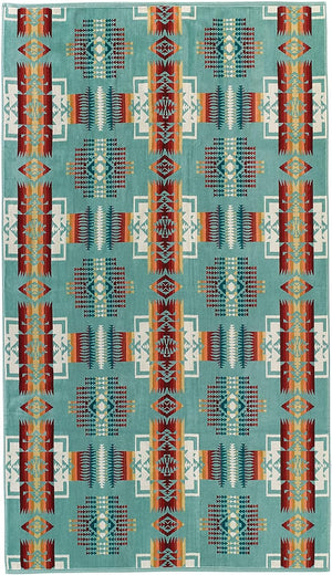 Pendleton Spa Towel Chief Joseph Aqua