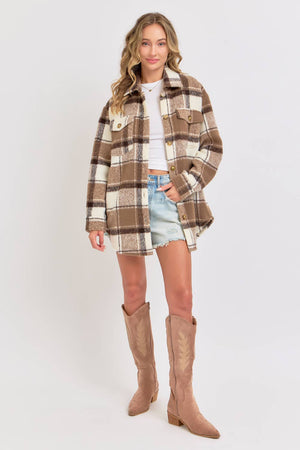 Sweet Lovely Plaid Shacket