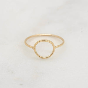 Petite Gold Sun Ring