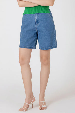 Black Tape Bermuda Denim Short True Blue Wash