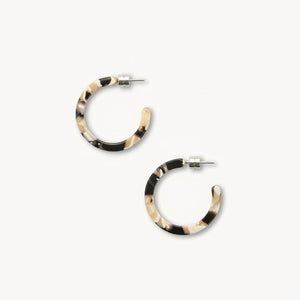 Mini Hoops in Abalone