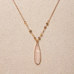 Tish Anna // Quartz Teardrop Necklace
