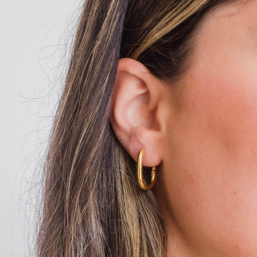 Petite Gold Verona Hoops