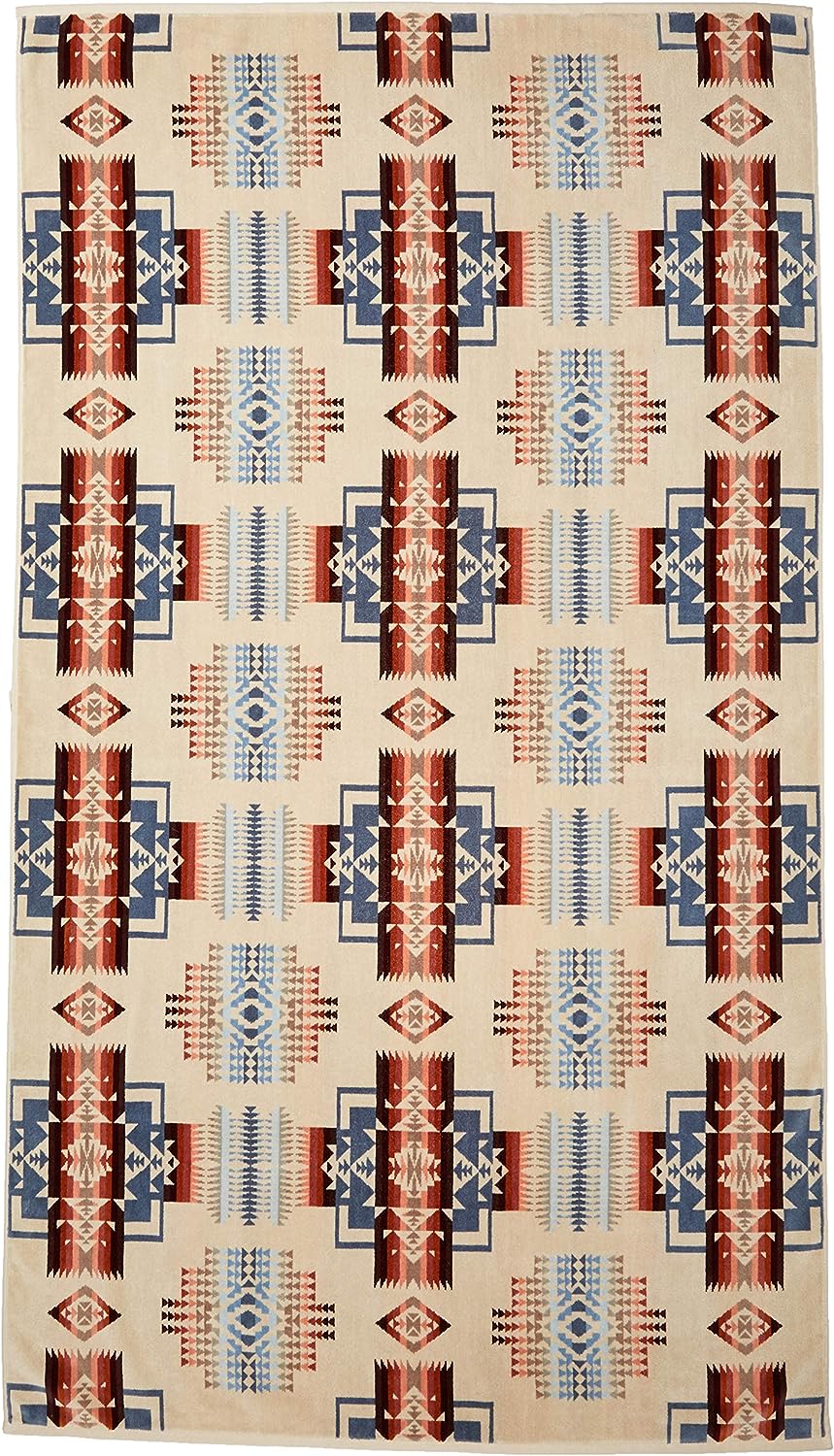 Pendleton Jacquard Spa Towel Chief Joseph Rosewood