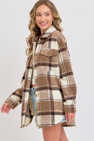 Sweet Lovely Plaid Shacket