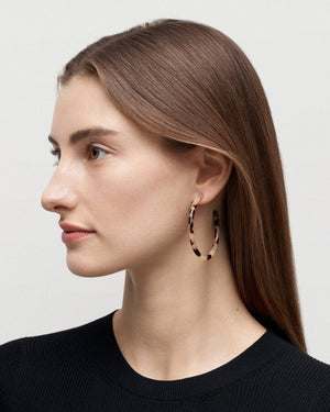 Large Hoops in Tiger’s Eye