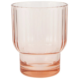 Danica Acrylic Fluted DOF Glass Blush Pink