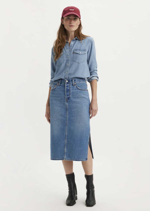 Levis Side Slit Skirt Artist Divided