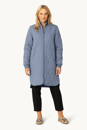 Ilse Jacobsen Art06 Quilted Jacket Blue Grey