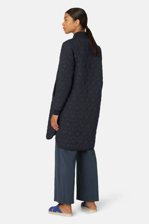 Ilse Jacobsen Art06 Padded Quilted Coat Dark Indigo