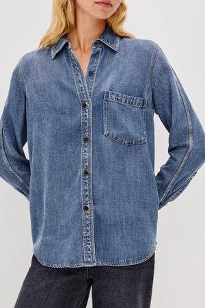Rails Atticus Denim Shirt Antique Blue