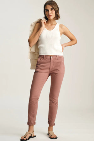 Mavi Kathleen Chino Old Magenta Twill