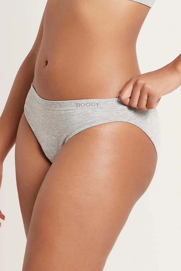 Boody Classic Bikini Light Grey Marl