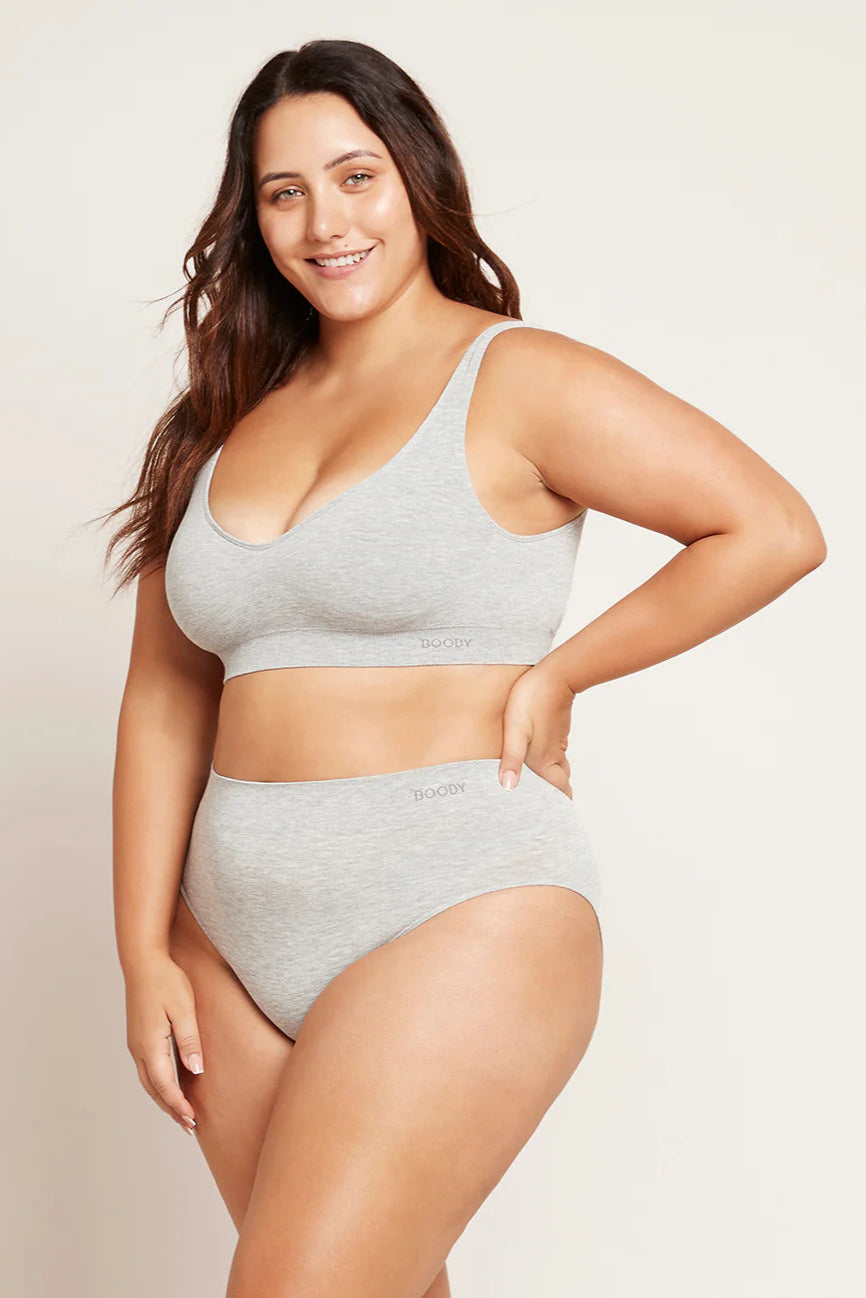 Boody Full Briefs Light Grey Marl