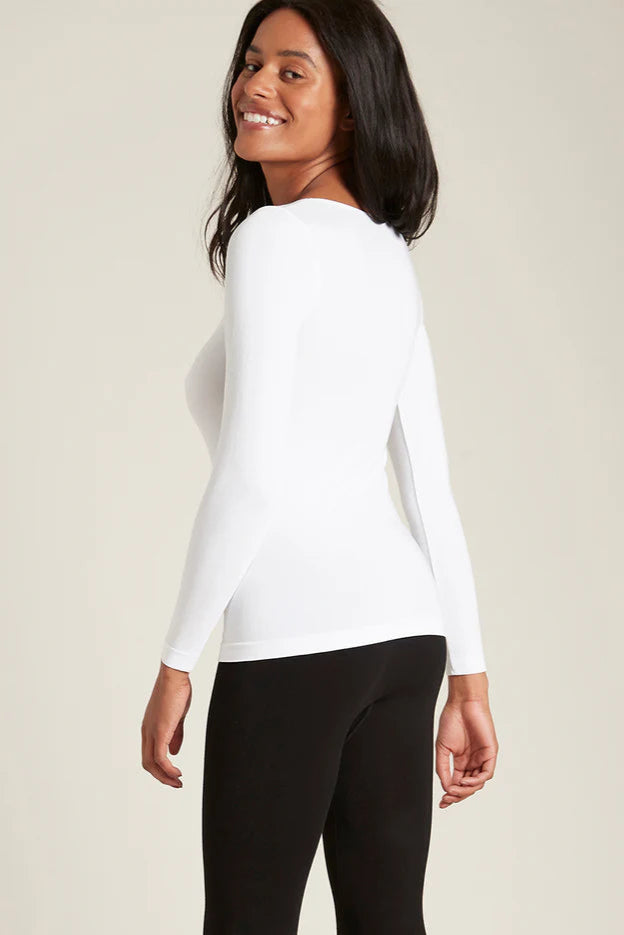 Boody Long Sleeve Top White