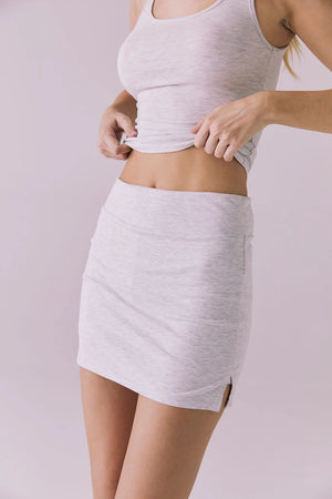 Chaser Rue Skort Light Heather Grey