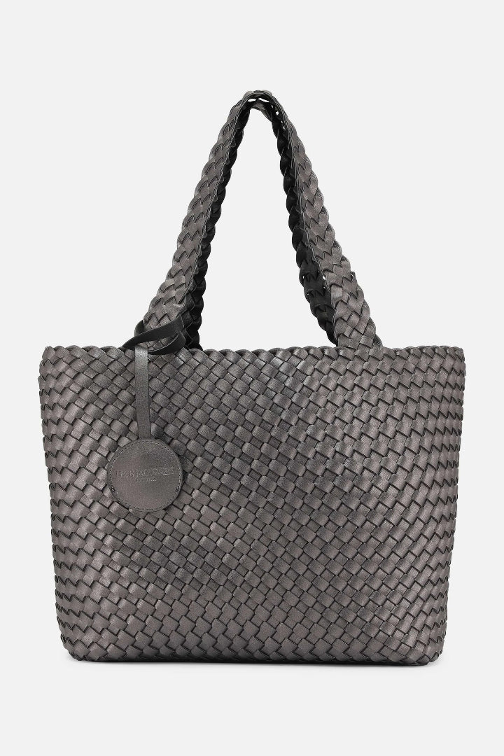 Ilse Jacobsen Tote Bag Reversible Black/Gunmetal