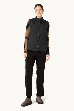 Ilse Jacobsen Beat01 Quilted Short Vest Black