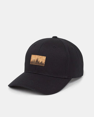 Tentree Juniper Cork Patch Elevation Hat Meteorite Black